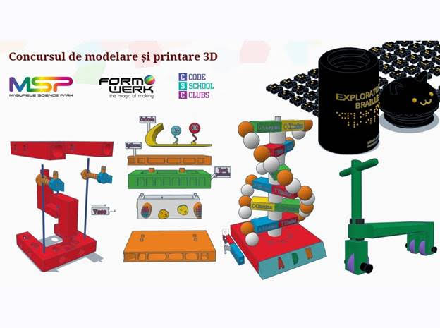  Resurse didactice de la Concursul de modelare și printare 3D