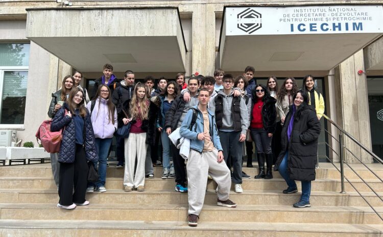  Vizita facilitată de MSP elevilor de ICHB (Liceul Teoretic Internațional de Informatică București) la ICECHIM (Institutul Național de Cercetare – Dezvoltare pentru Chimie și Petrochimie) București